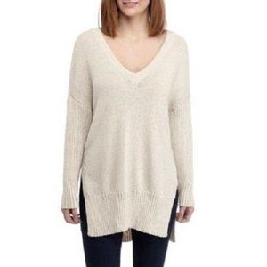 BB Dakota Warm V-Neck Wide Ribbed Sweater Size 4